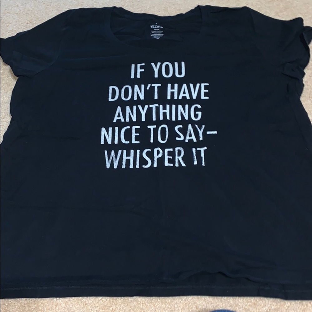 black t shirt